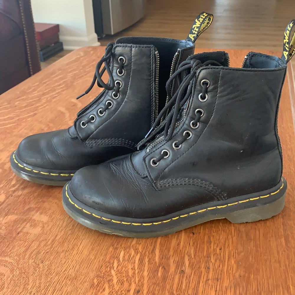Docs, front/side zipper. Great condition, and super cute.